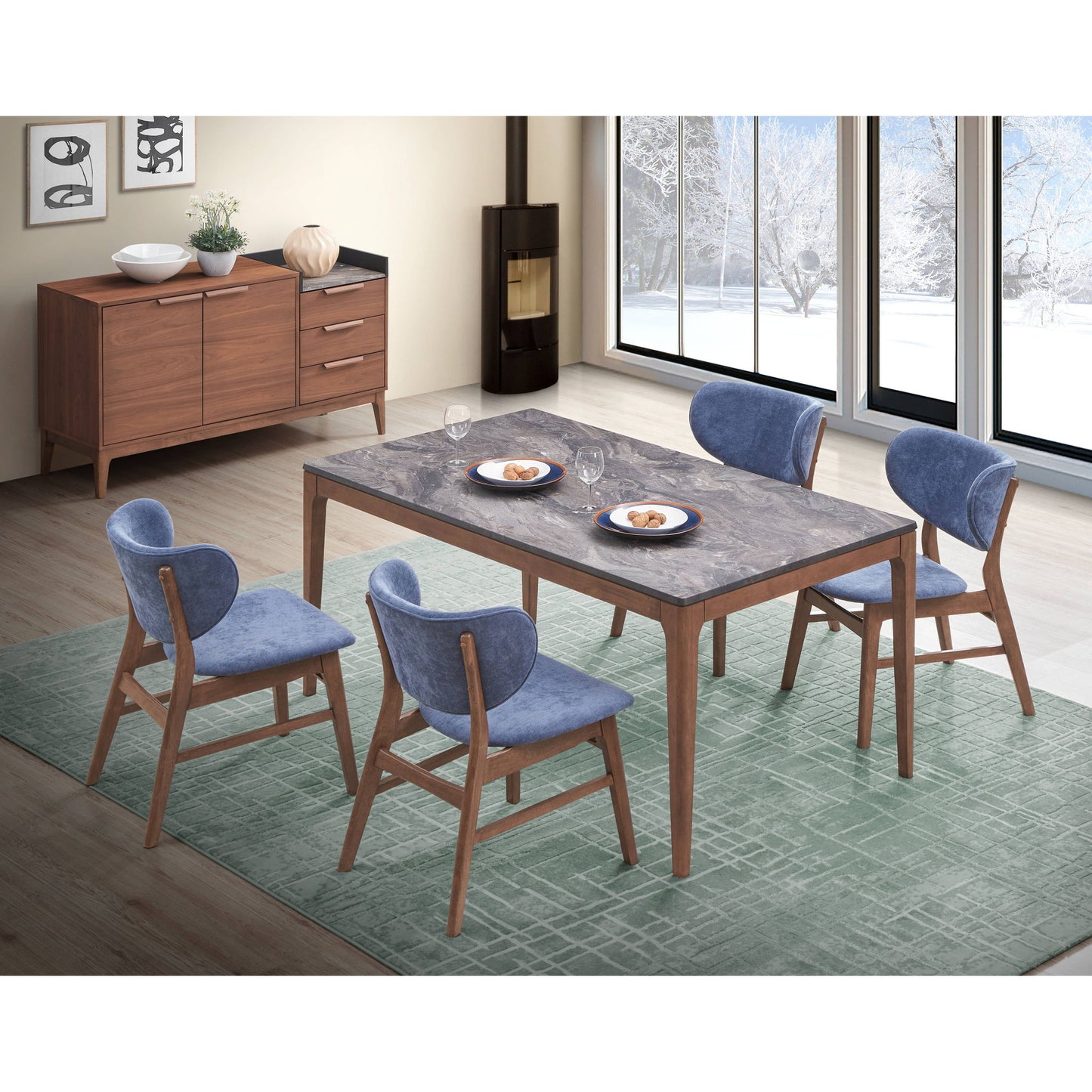Bevis - 5 Piece Dining Set