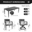 Modern Outdoor Patio Dining Set With Table And Chairs With Sunbrella Cushions