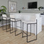Fuji - Contemporary High Back Barstool Elegant Design