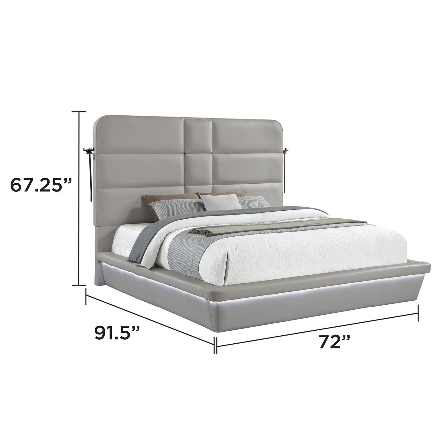 Futura - Upholstered Bed With Tall Headboard
