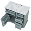 Bathroom Vanity With Sink, 2 Tip Out Drawers, Soft Close Hinges - Gray