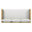 Claremont - 3 Seater Daybed Teak Acacia Wood Water Resistant Cushions