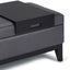 Oregon - Contemporary Storage Ottoman Bench With Tray