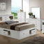 Traditional Style Bookcase Storage Bed