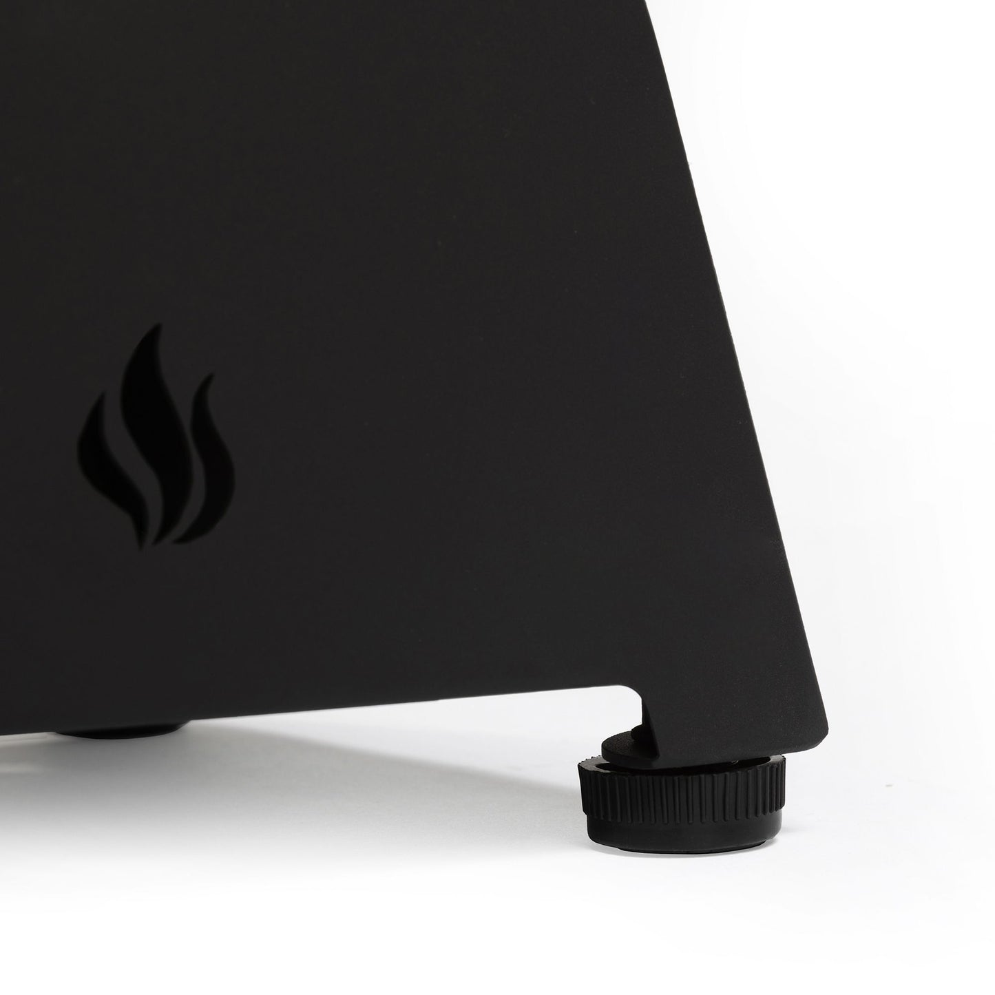 Tabletop, Propane Gas Fire Pit With Quick Connect Joint, Glass Wind Guard And Lava Rock, Outdoor, Portable - Black