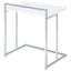 Rectangular Top Snack Table - White