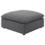 Greeley - Upholstered Square Ottoman With Cushion - Charcoal