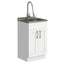 Modern Shaker All-In-One Laundry Utility Sink And Cabinet With Pull-Out Faucet