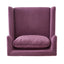 Elegant Curved Armrest Accent Armchair