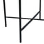 Modern Industrial Round End Table With Tray Top And Foldable Iron Legs - Natural
