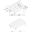 Boston - Tufted Convertible Sofa Bed Armless Design - Black