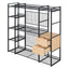 Open Style Wardrobe With Hanging Rails, Shelves And Drawers