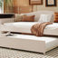 Upholstered Daybed With Storage Armrests, Trundle And Latest Integrated tooth Audio System