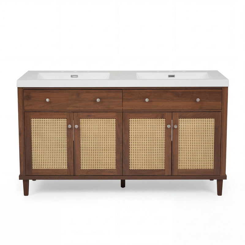 Bathroom Vanity With Double Sink, Large Storage Space