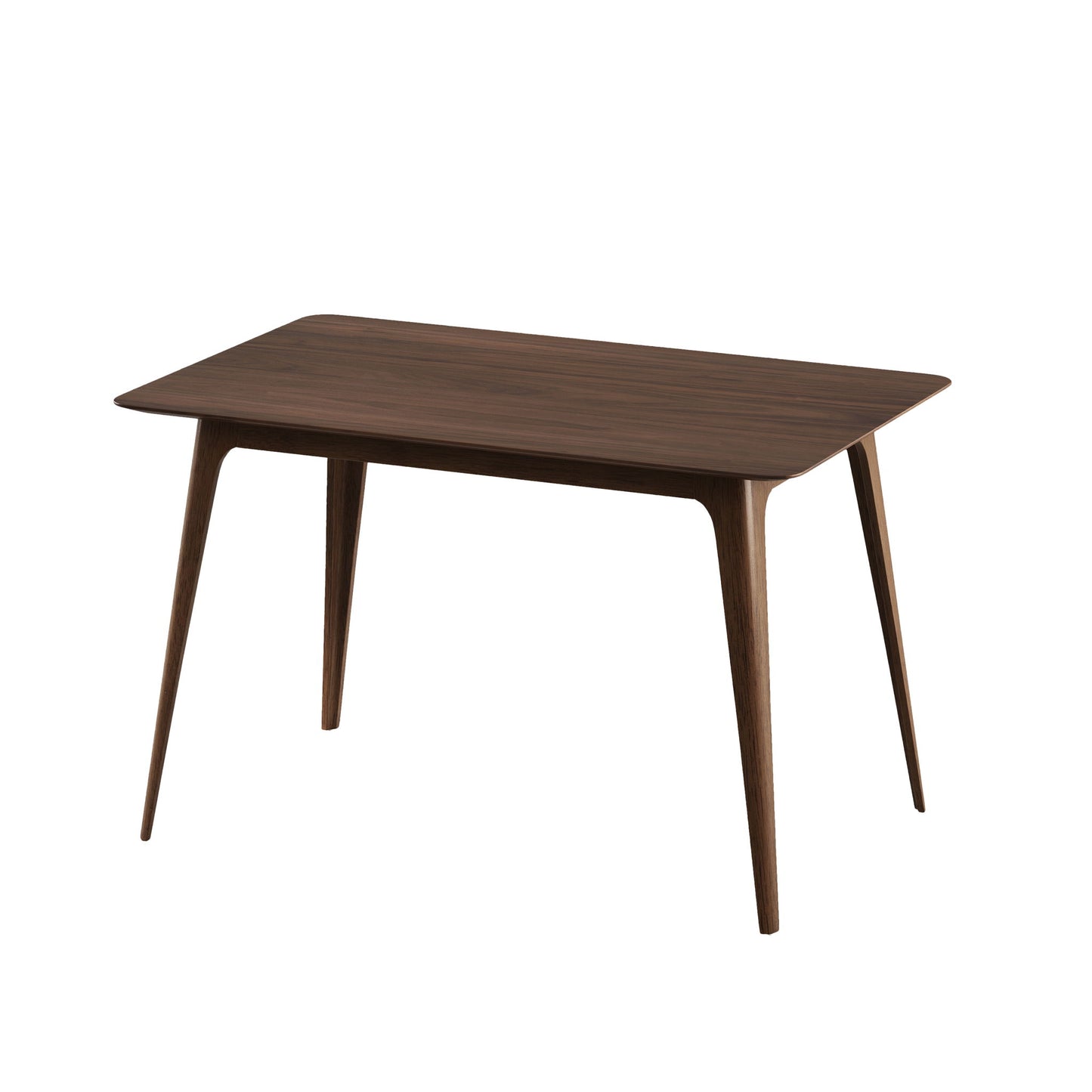 5 Piece Dining Set With 1 Table And 4 Upholstered Chairs - Walnut / Black