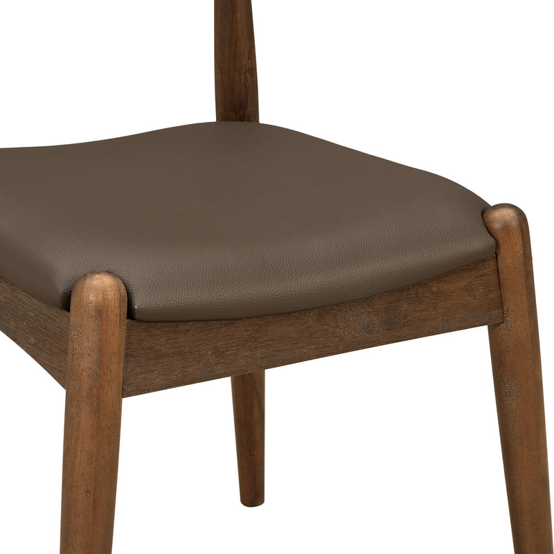 Sillas de comedor con respaldo ergonómico (juego de 2)