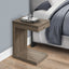 Accent Table, C - Shaped Contemporary & Modern - Taupe