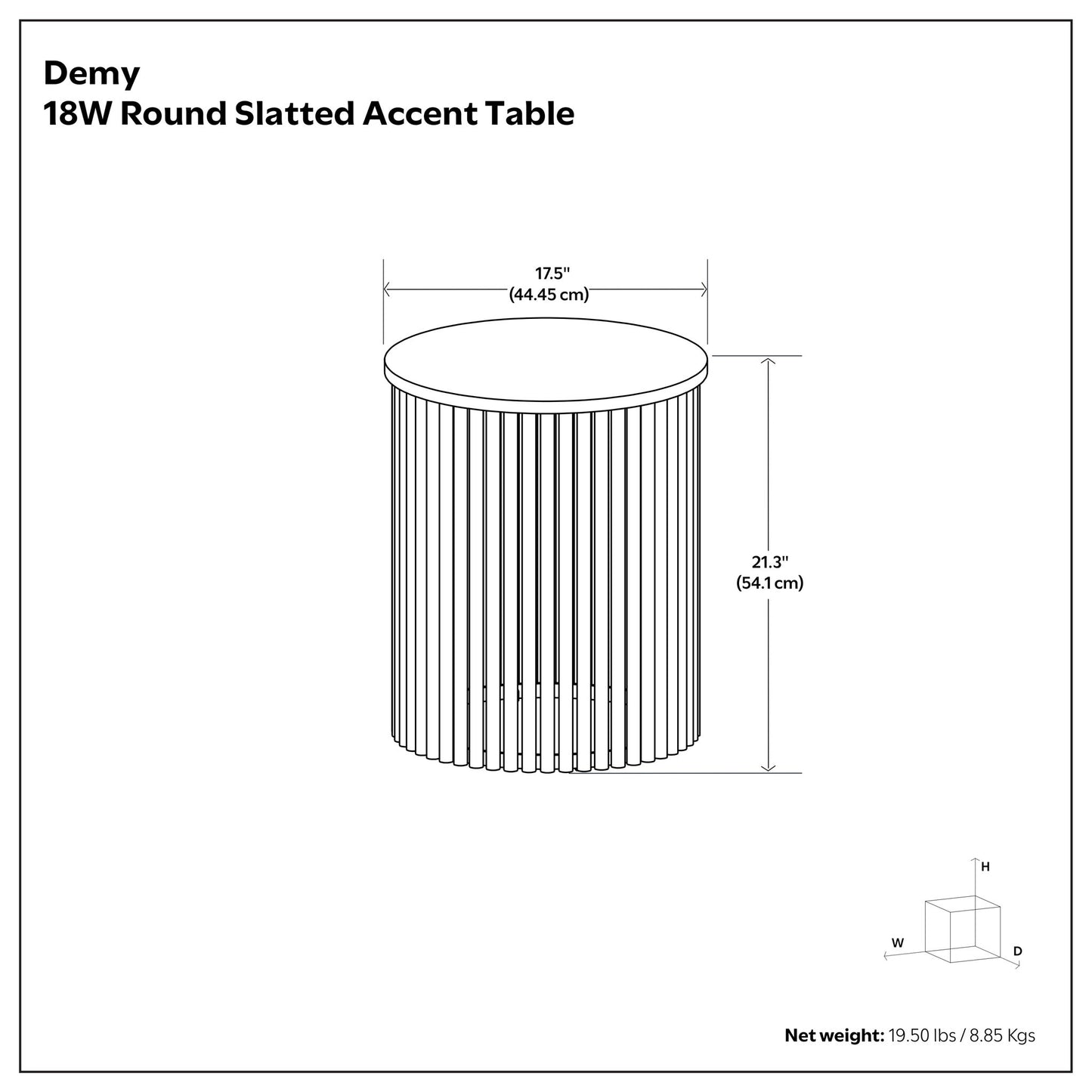 Demy - Handcrafted Metal Accent Table