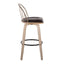 Riley - Industrial / Urban Fixed Height Barstool With Swivel With Removable Cushion (Set of 2)