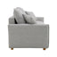 Oren - Chenille Sleeper Sectional Sofa With Storage 2 Toss Pillows - Gray