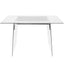 Glacier - Contemporary Desk - Clear / Chrome