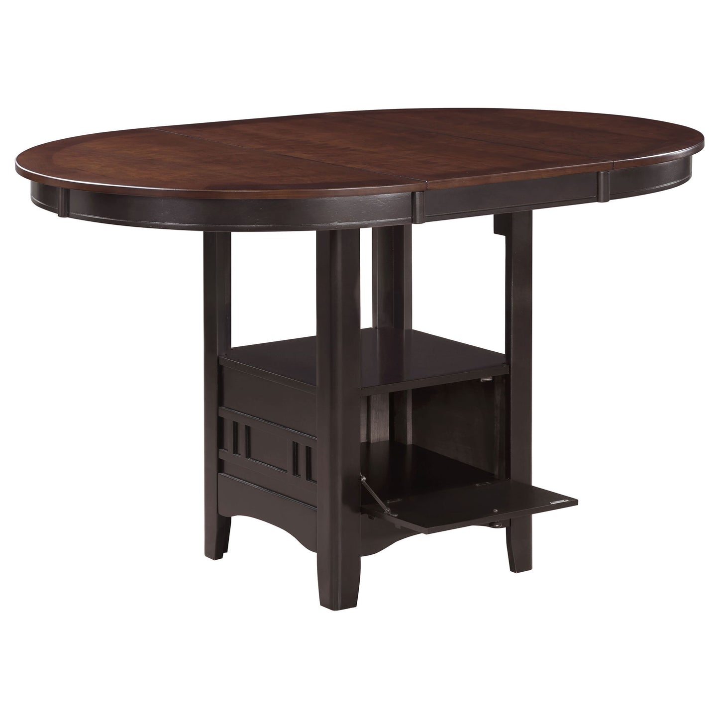 Avonlea - 5 Piece Set With Round Table And Upholstered Chairs - Chestnut