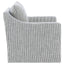 Merced - Upholstered Sloped Arm Accent Swivel Chair With 360 Degree Swivel Base - Gray