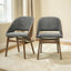 Delmon - Side Chair (Set of 2) - Gray / Walnut