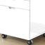 File Cabinet, Rolling Mobile, Storage Drawers, Printer Stand, Office, Work, Glossy Contemporary, Modern - White