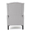 Armchair Recliner With Pushback Mechanism And Wingback Design