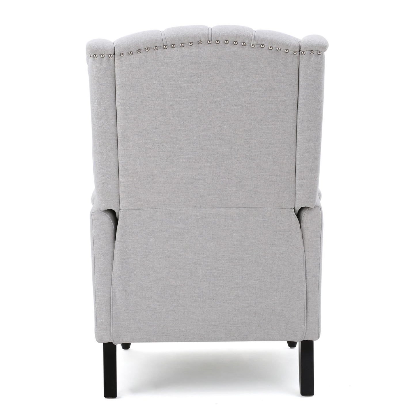 Armchair Recliner With Pushback Mechanism And Wingback Design