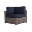 Wicker Sectional Sofa With Cushions And Table