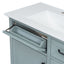 Bathroom Vanity With Sink, 2 Tip Out Drawers, Soft Close Hinges - Gray