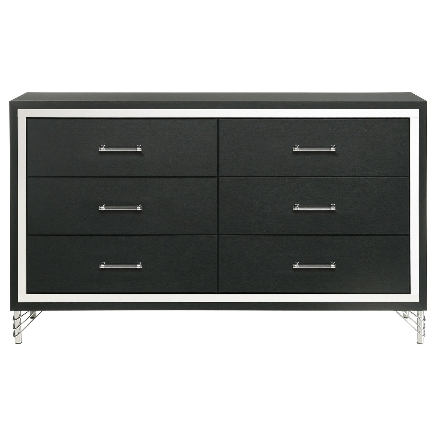 Malcolm - 6 Drawer Dresser Cabinet - Black