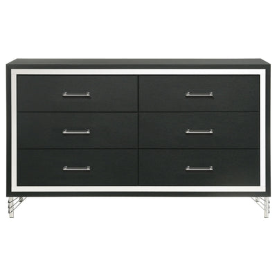 Malcolm - 6 Drawer Dresser Cabinet - Black