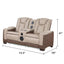 Bruno - Power Reclining Living Room Set With LED Lighting