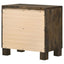 2 Drawer Nightstand - Brown Wood