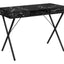 Computer Desk, Home Office, Laptop, Left, Right Set-Up, Storage Drawers, Work, Marble Look Laminate, Contemporary, Modern - Black