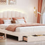 Upholstered Platform Bed With Drawer