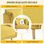 Modern Upholstered Accent Chair With Soft Cushions, Sleek Armrest Design
