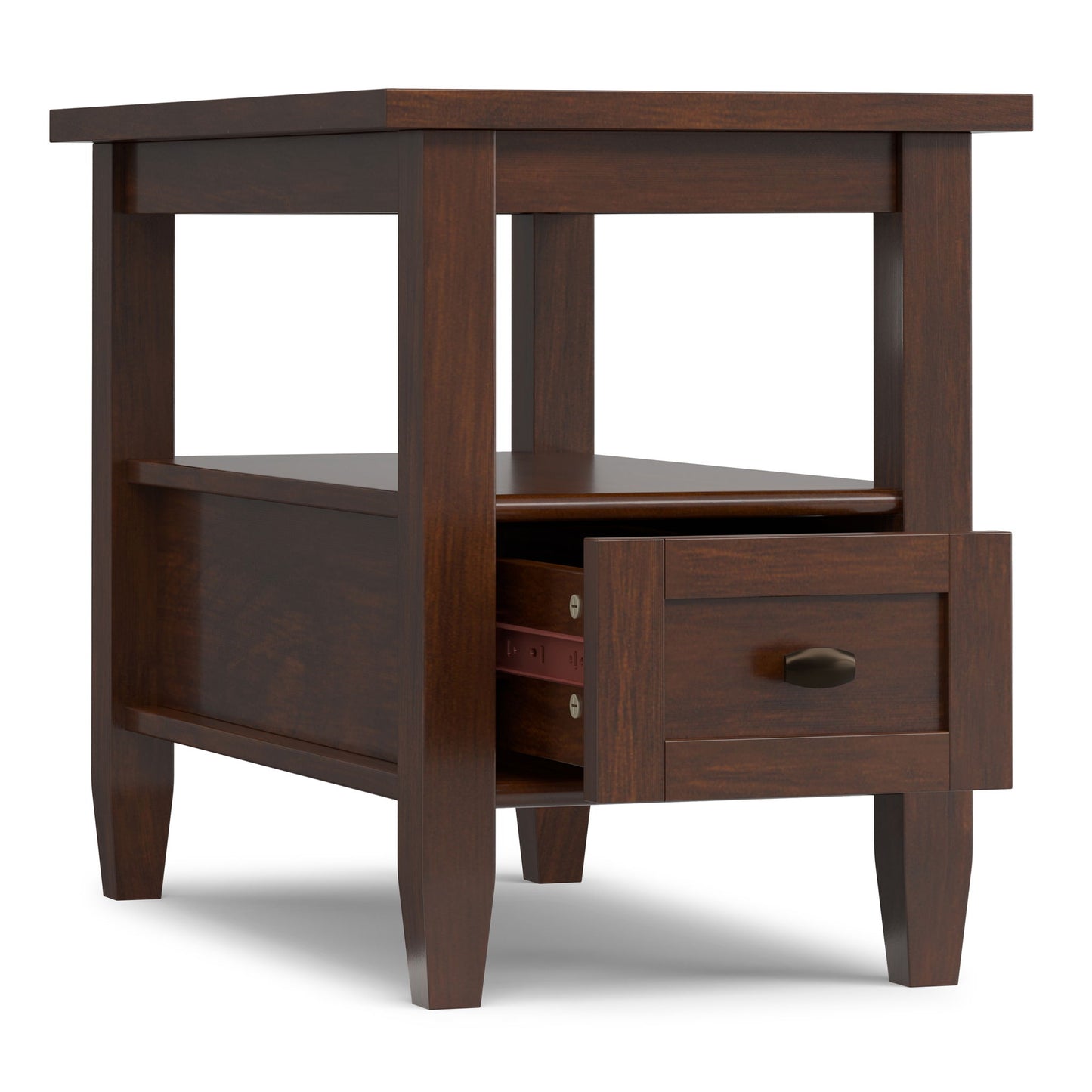 Warm Shaker - Narrow Side Table - Brown