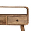 Curved Chestnut Console Table