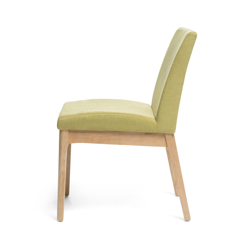 Contemporary Fabric Comfort Dining Chairs (Set of 2)