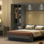 Murphy Wall Bed With Shelves, Wardrobe And LED Lights