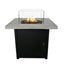 Reinforced Propane Fire Pit Table - Black / Gray