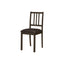Dining Chair, Side, Upholstered For Dining Room, Transitional (Set of 2) - Brown