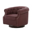 360° Swivel Accent Chair With Curved Back