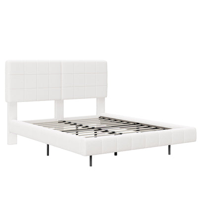 Floating Bed With Light, Soft Touch Surface