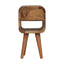 Mini California Curved Nightstand Wth Lower Slot