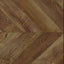 Herringbone - 3 Panel Screen - Brown